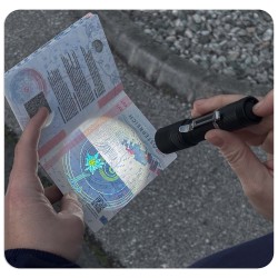 Lanterna criminalistica lumina alba si UV 365nm - verificare fluorescenta UV